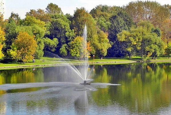 Парк Люблино фонтан