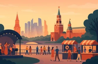 Летний вечер на набережной Москвы-реки: жители слушают open-air концерт на фоне Кремля и башен Moscow City